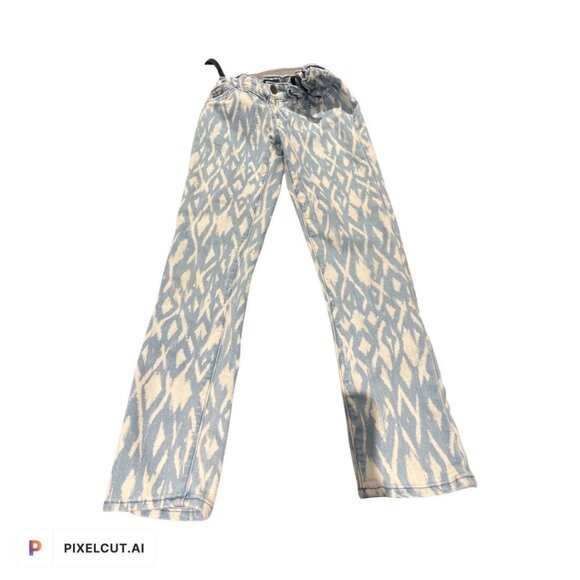 Gap Kids Skinny Kids Blue and Yellow Jeans Size 10 - Picture 1 of 7